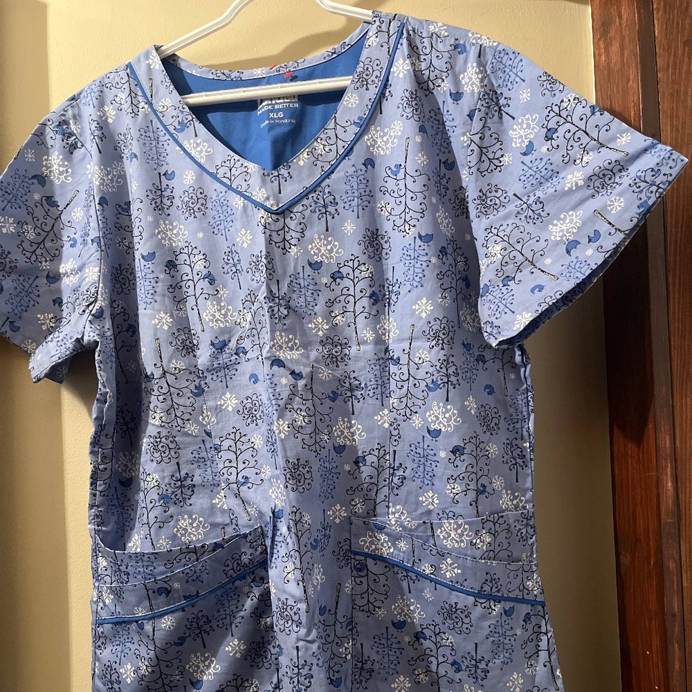 Lovely Lavender Landau scrub top